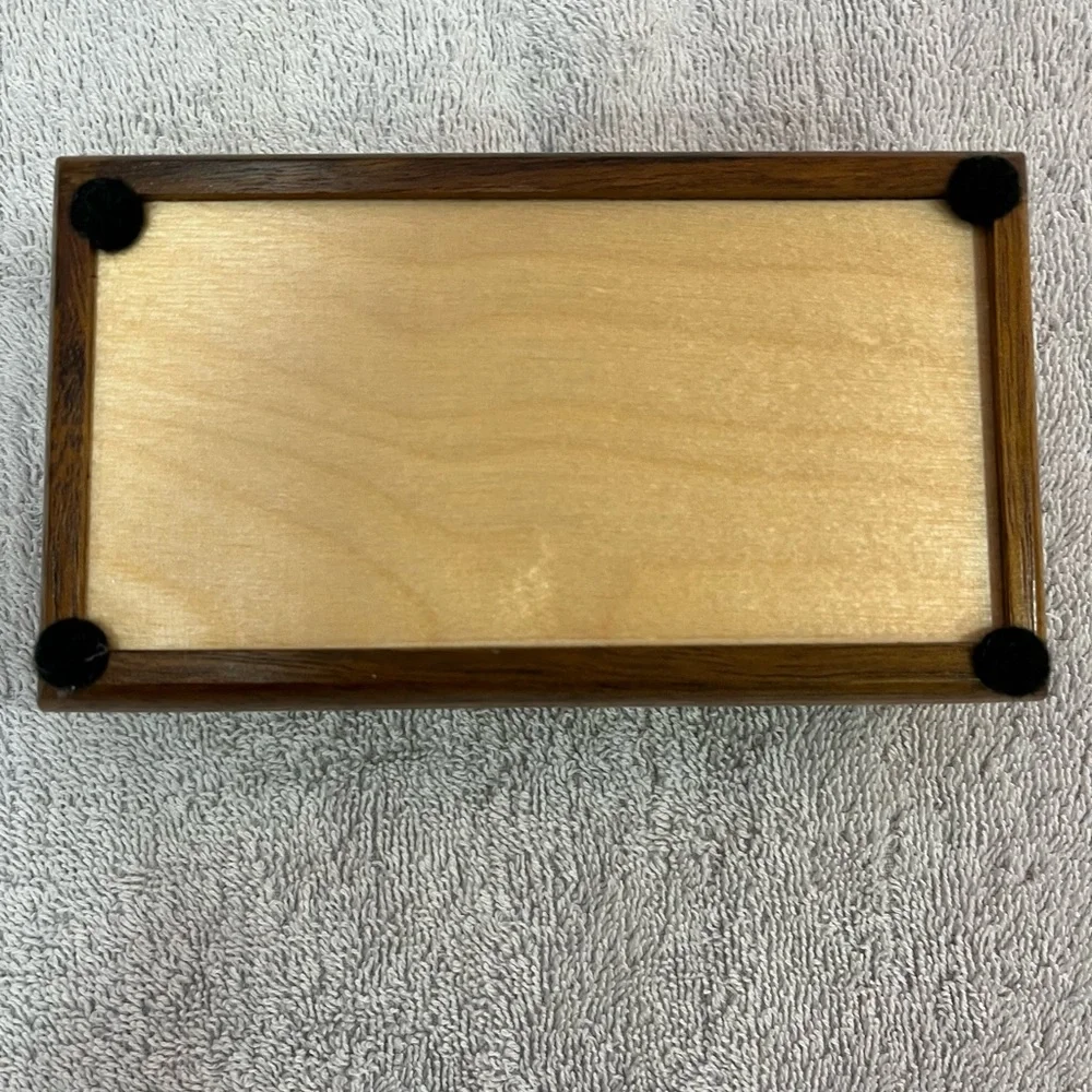 Wooden trinket box - 5 x 2.5 - Picture 2 of 4